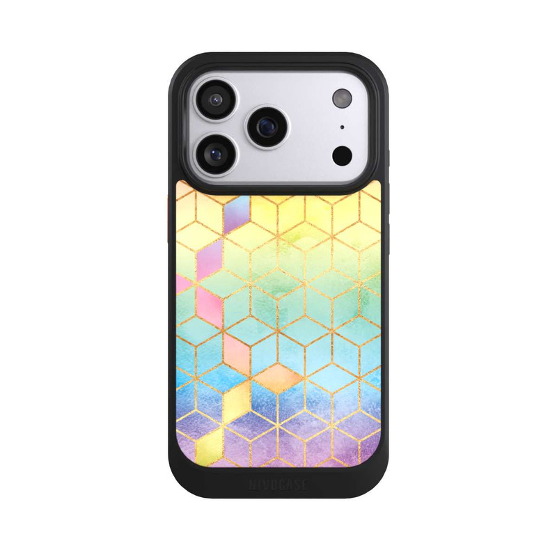 iPhone 17 Pro NIVOcore Regenbogenwürfel