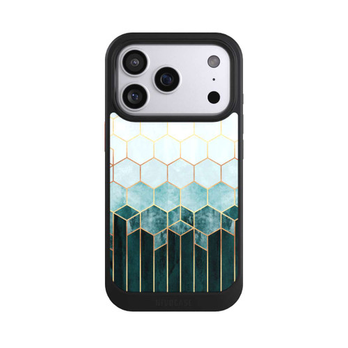Apple iPhone 17 Pro NIVOcore Blaugrüne Sechsecke