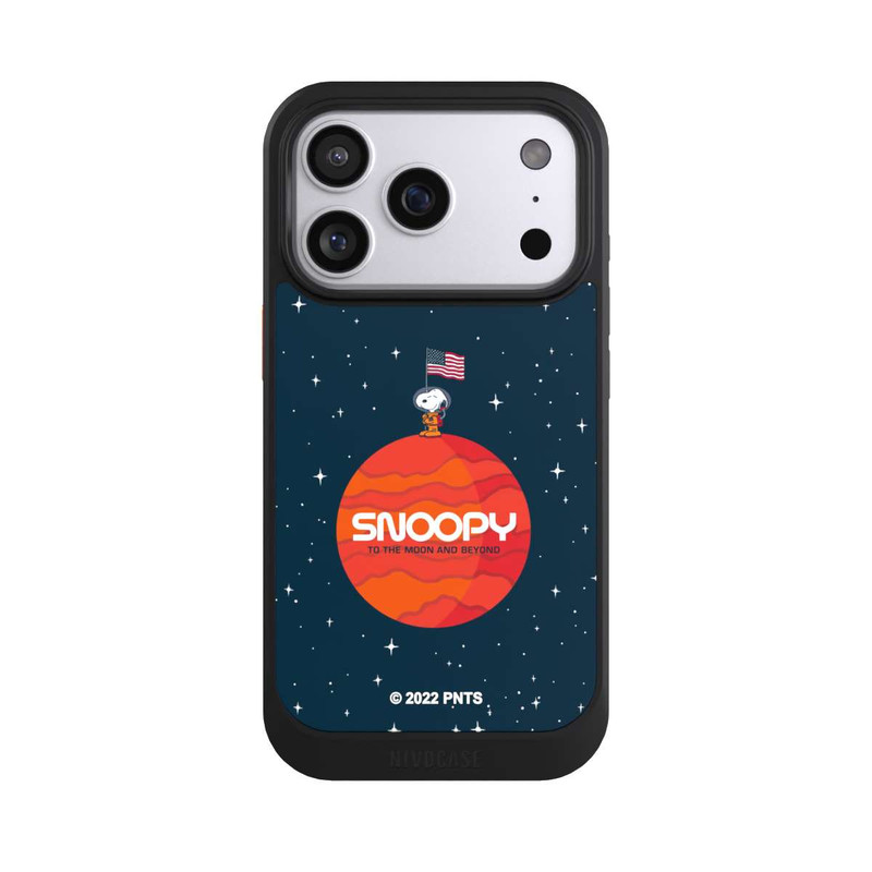 iPhone 17 Pro NIVOcore Snoopy Voyageur de l'espace Orange