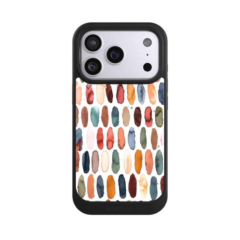 iPhone 17 Pro NIVOcore Traits d'aquarelle Minéral Terracotta