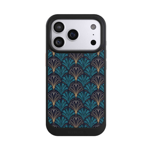 Apple iPhone 17 Pro NIVOcore Art Deco Teal Gold Seamless