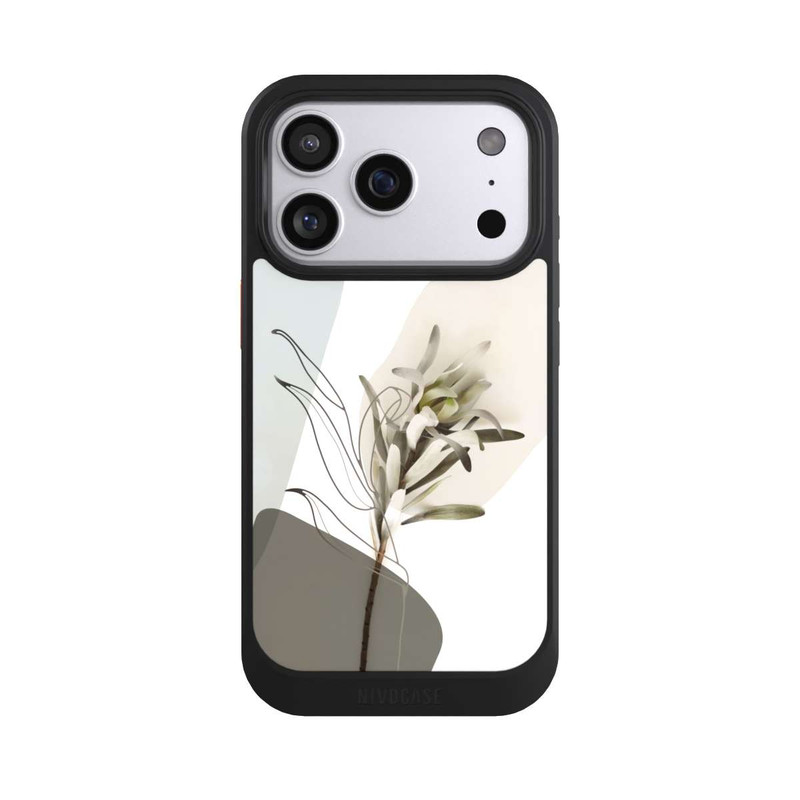 iPhone 17 Pro NIVOcore Boho Line Art Olivgrün