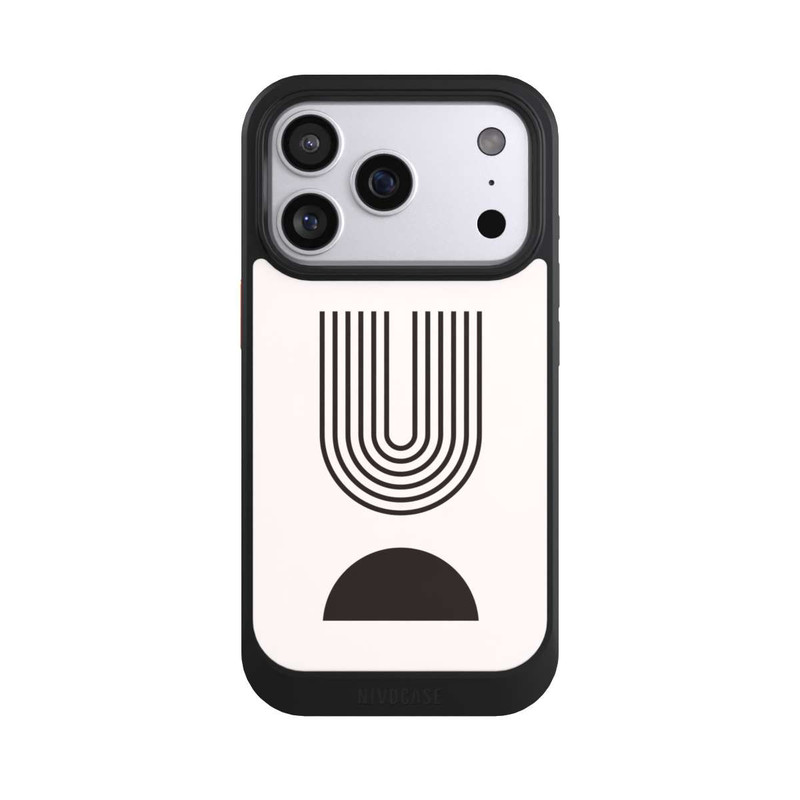 iPhone 17 Pro NIVOcore Moderne Kunst Schwarze Linien