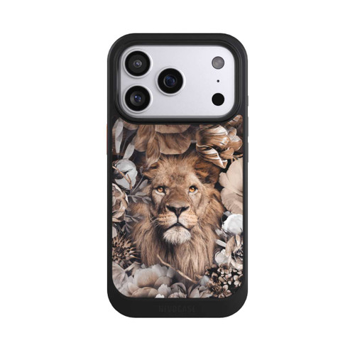 Apple iPhone 17 Pro NIVOcore Löwe Blumenrahmen Beige