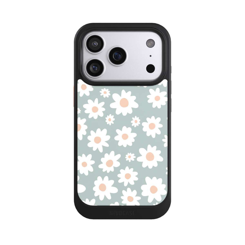 iPhone 17 Pro NIVOcore Gänseblümchen Muster grün