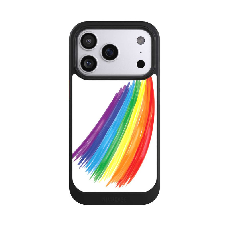 iPhone 17 Pro NIVOcore Rainbow Paint Brush