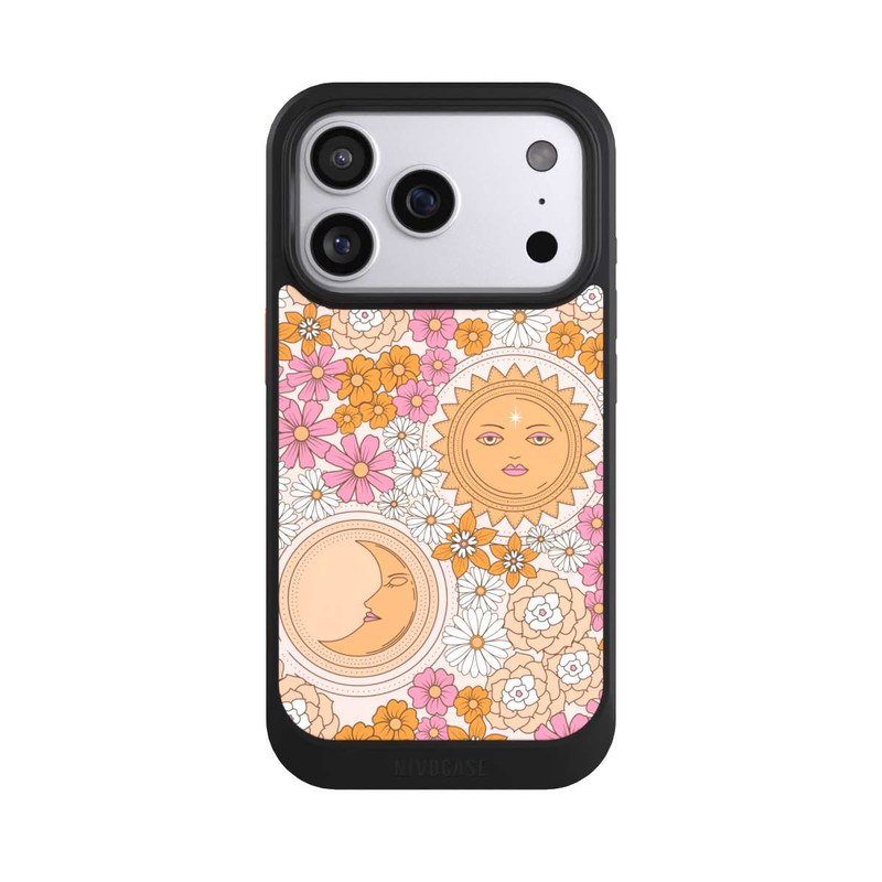iPhone 17 Pro NIVOcore Mond-Sonne-Blumen