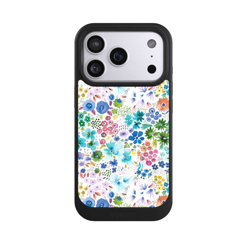iPhone 17 Pro NIVOcore Petites Fleurs de Printemps Bleues