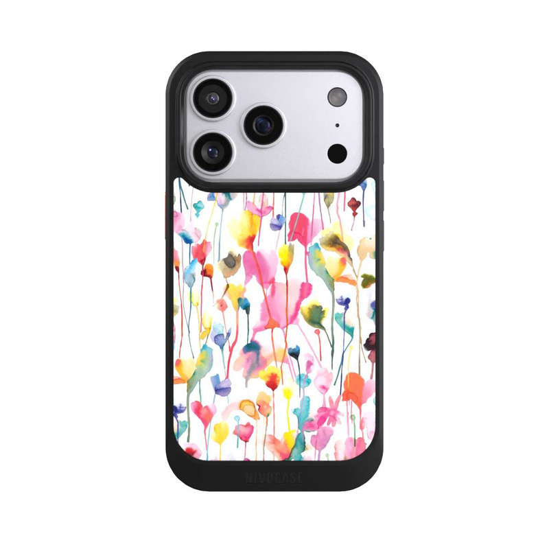 iPhone 17 Pro NIVOcore Aquarell Wildblumen bunt