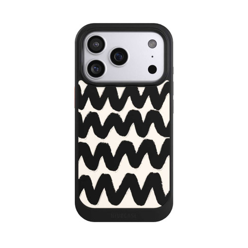 Apple iPhone 17 Pro NIVOcore Vagues Noires Pattern