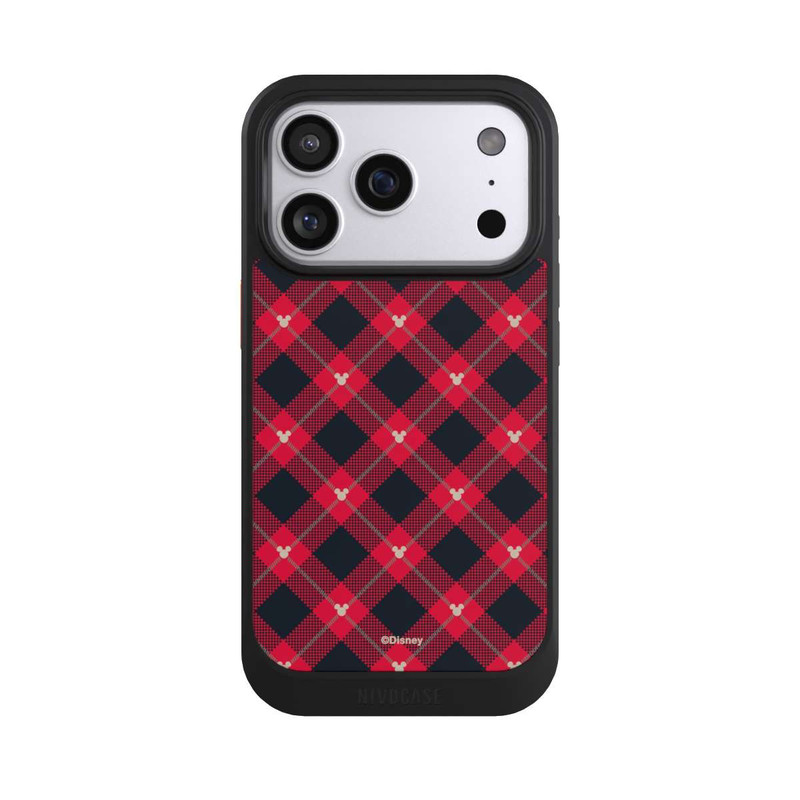 iPhone 17 Pro NIVOcore Mickey Weihnachtsmuster Rot