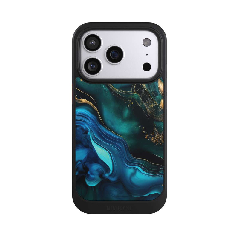 iPhone 17 Pro NIVOcore Blue Gold Ink with AI