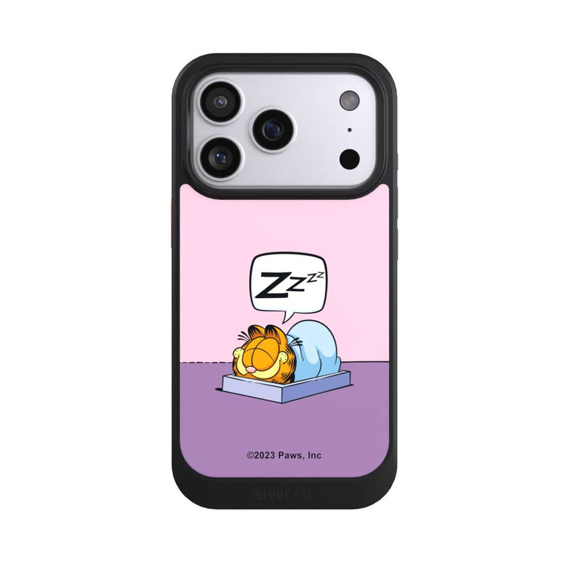 iPhone 17 Pro NIVOcore Garfield Attaque de sieste rose