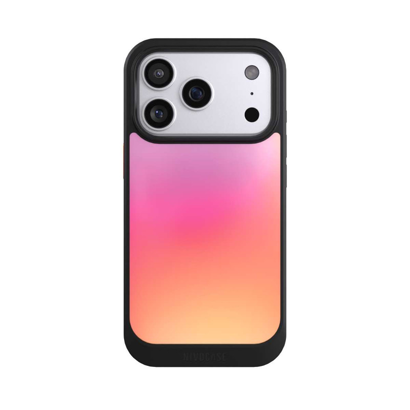 iPhone 17 Pro NIVOcore Pastell Rosa Glitch
