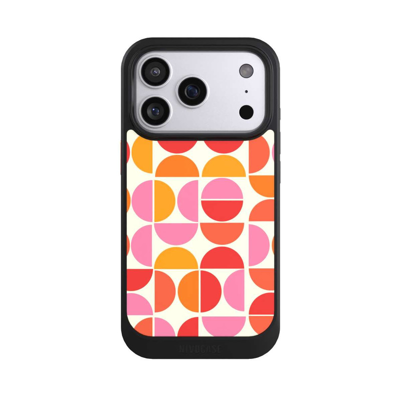 iPhone 17 Pro NIVOcore Retro Trend Muster Orange