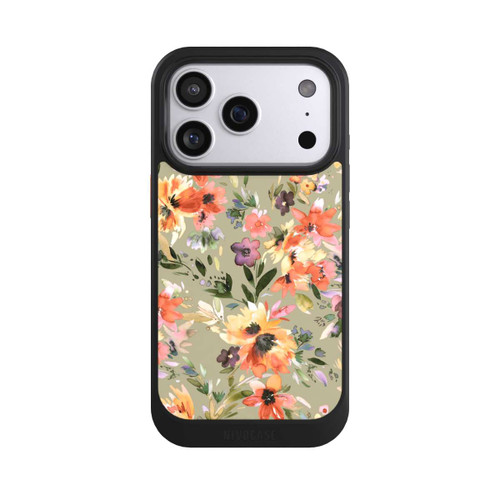 Apple iPhone 17 Pro NIVOcore Malerische tropische Blumen Salbeigrün