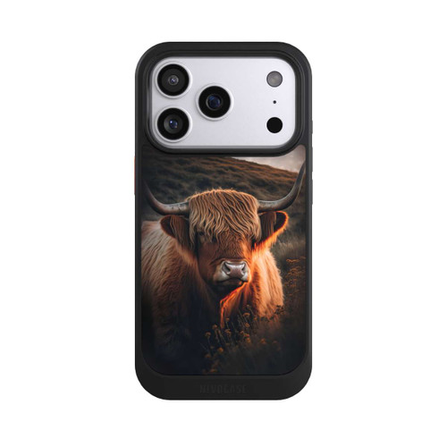 Apple iPhone 17 Pro NIVOcore Vache Highland avec de grandes cornes avec IA