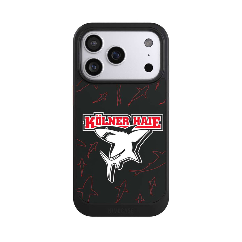 iPhone 17 Pro NIVOcore Haie Muster Rot