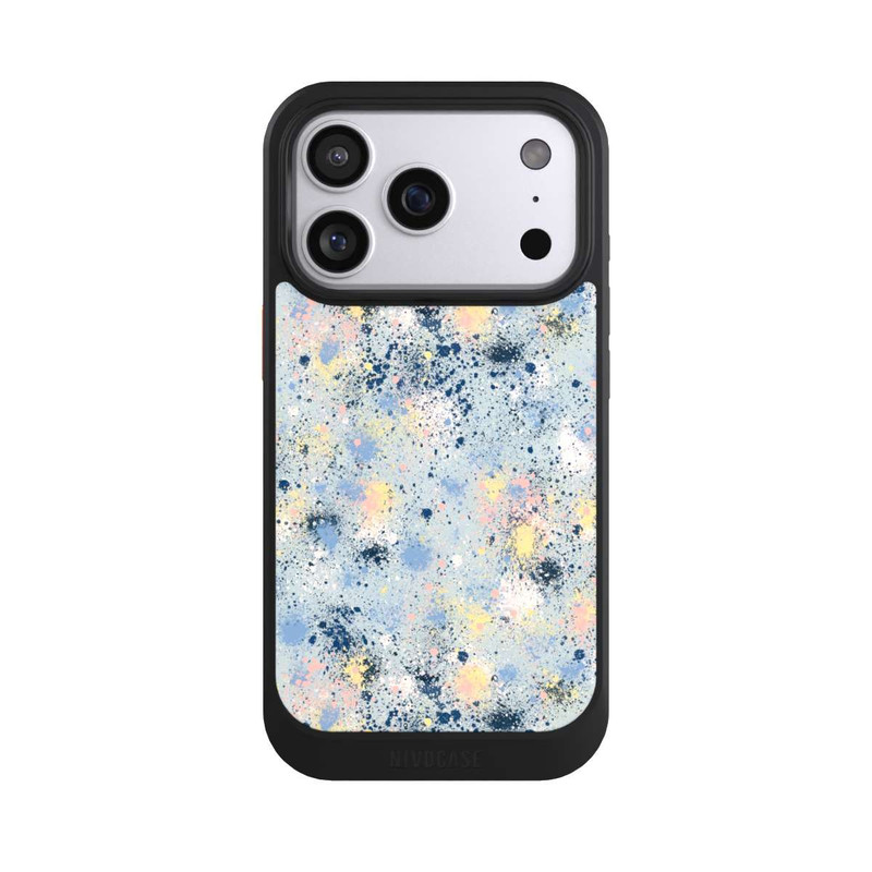 iPhone 17 Pro NIVOcore Tintentropfen Staub Textur Blau