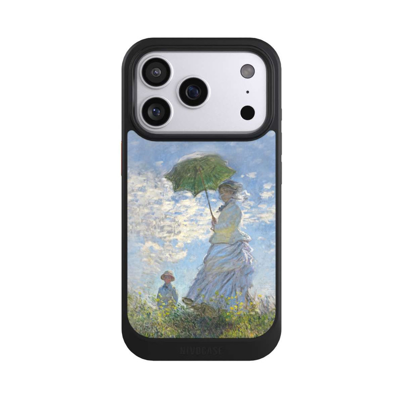 iPhone 17 Pro NIVOcore Frau mit Sonnenschirm - Monet