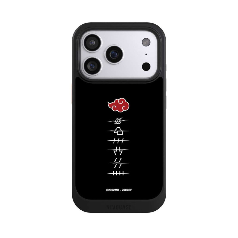 iPhone 17 Pro NIVOcore Symboles des membres de l'Akatsuki noirs