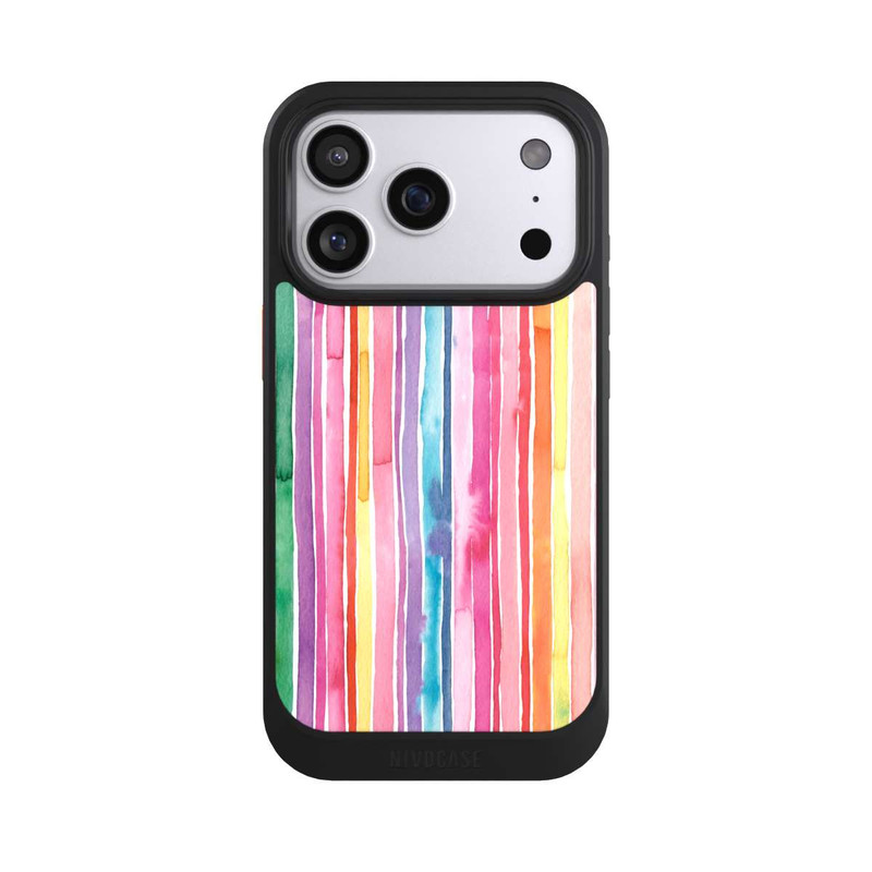 iPhone 17 Pro NIVOcore Camouflage Regenbogenstreifen