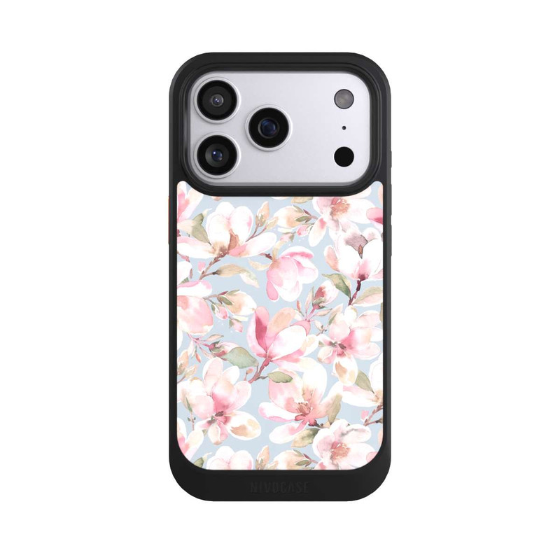iPhone 17 Pro NIVOcore Magnolien Blumen Pastellrosa