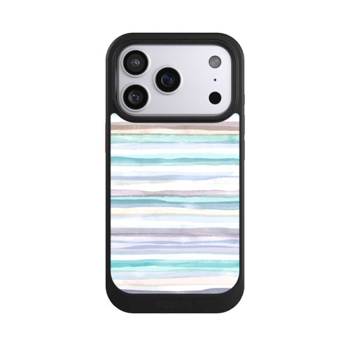 Apple iPhone 17 Pro NIVOcore Pastellfarbene Streifen Blau