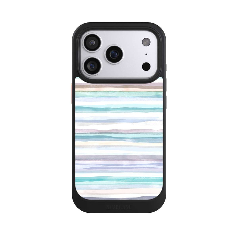 iPhone 17 Pro NIVOcore Pastel Stripes Blue