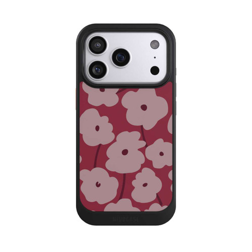 Apple iPhone 17 Pro NIVOcore Minimalistische Blumen Bordeaux