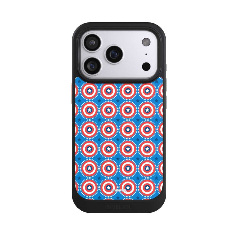 iPhone 17 Pro NIVOcore Captain American Shield Pattern