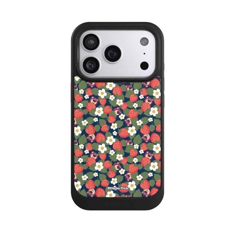 iPhone 17 Pro NIVOcore Lotso Toy Story Strawberry Flower Pattern