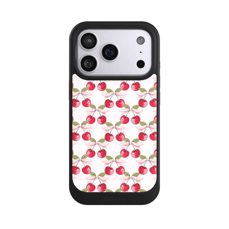 iPhone 17 Pro NIVOcore Pink Cherry Pattern with AI
