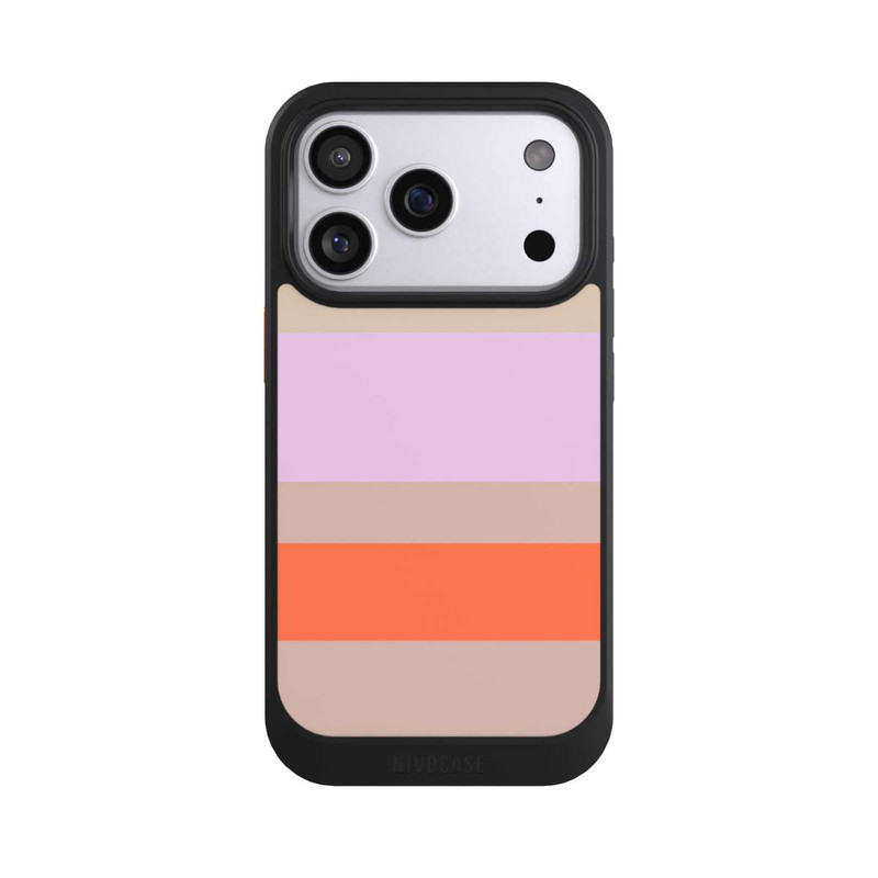 iPhone 17 Pro NIVOcore Moca Lila Orange Stripes