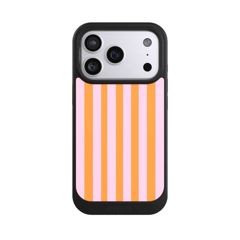 iPhone 17 Pro NIVOcore Orange And Pink Stripes