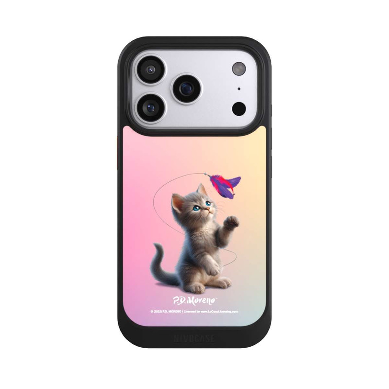 iPhone 17 Pro NIVOcore Playing Cat with Feather