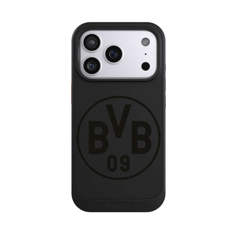 iPhone 17 Pro NIVOcore BVB Logo Schwarz Transparent