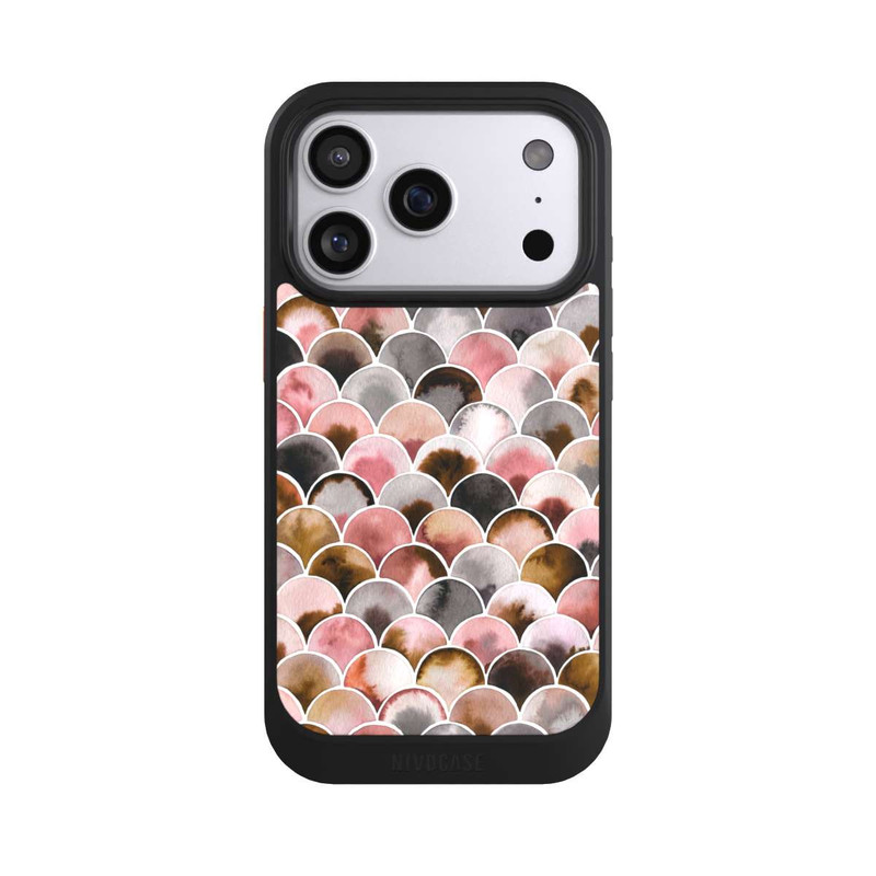 iPhone 17 Pro NIVOcore Japandi Scales Pink Brown
