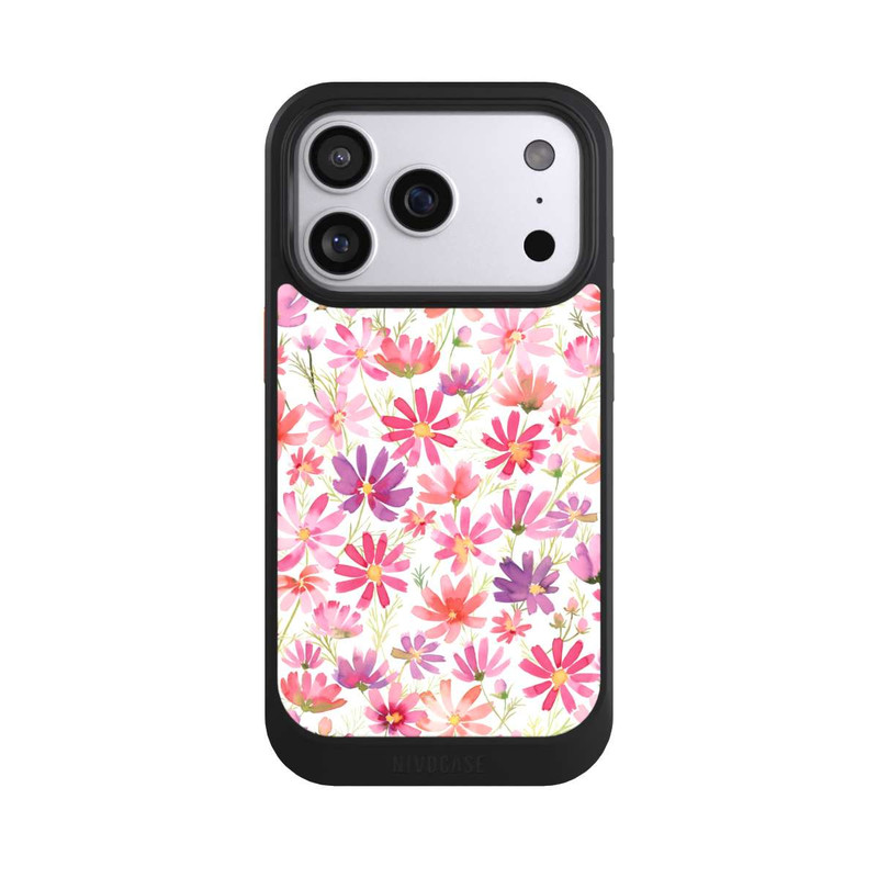 iPhone 17 Pro NIVOcore Boho Cosmos Flowers Purple