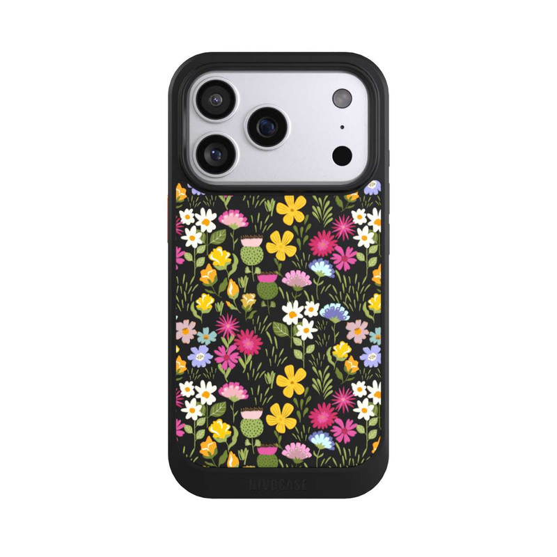 iPhone 17 Pro NIVOcore Summer Flowers Pattern Transparent