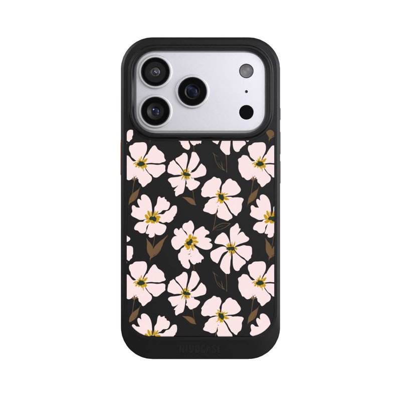 iPhone 17 Pro NIVOcore Simple Pastell Flowers Rose Transparent