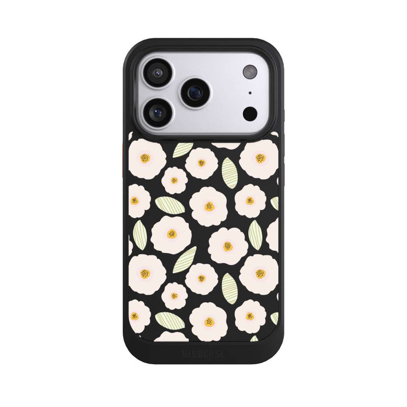 iPhone 17 Pro NIVOcore Simple Pastell Flowers Light Transparent