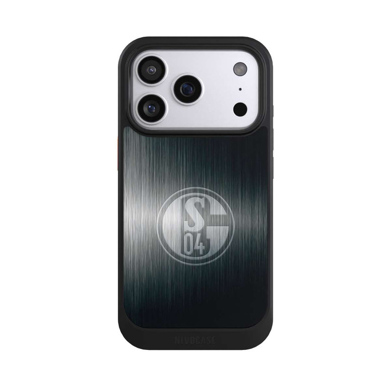iPhone 17 Pro NIVOcore Schalke 04 Metall Look