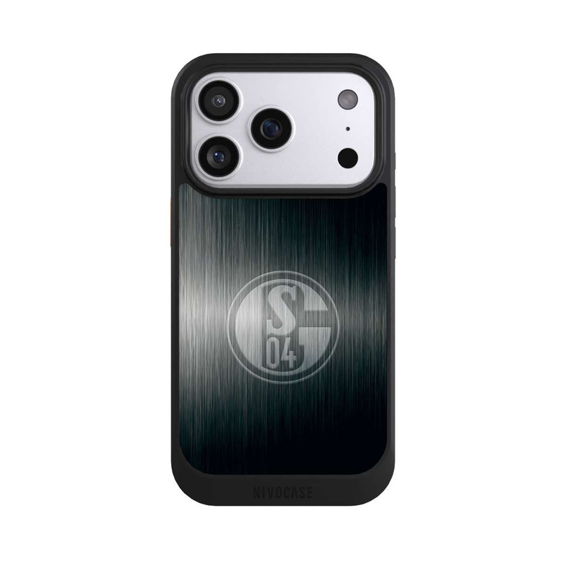 iPhone 17 Pro NIVOcore Schalke 04 Metall Look