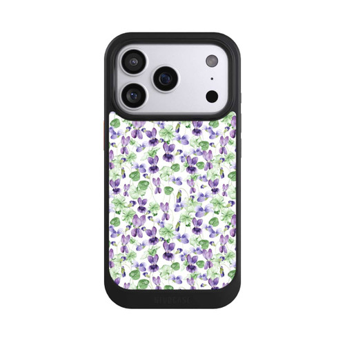 Apple iPhone 17 Pro NIVOcore Purple Wildflowers Pattern Watercolor