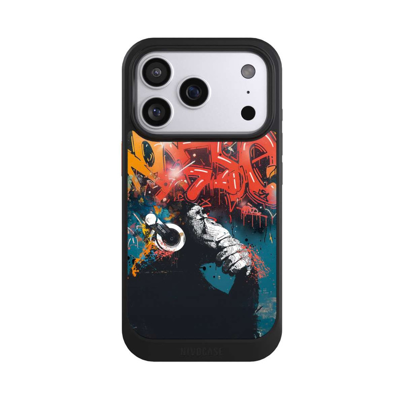 iPhone 17 Pro NIVOcore Affe Stereo Kopfhörer Graffiti Street Art