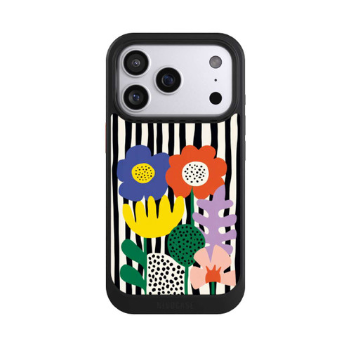 Apple iPhone 17 Pro NIVOcore Flowers Striped Background