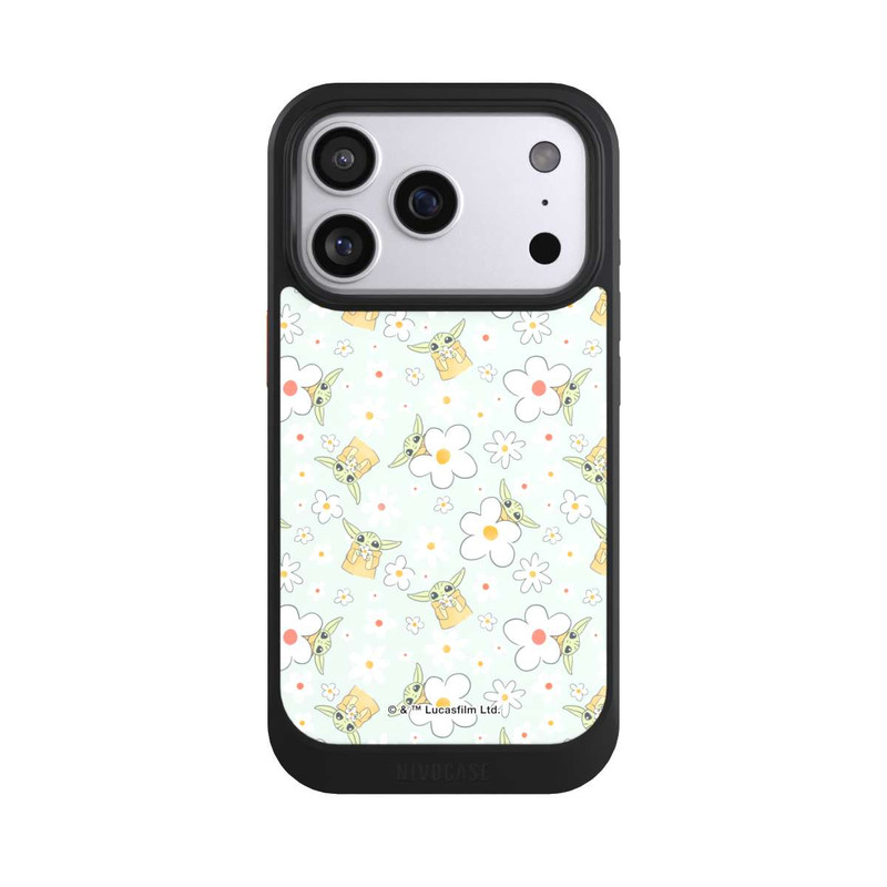 iPhone 17 Pro NIVOcore Baby Yoda Blumen Muster