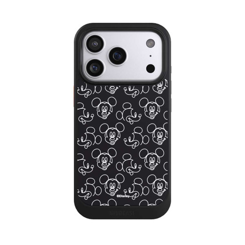 Apple iPhone 17 Pro NIVOcore Disney Mickey Muster Schwarz