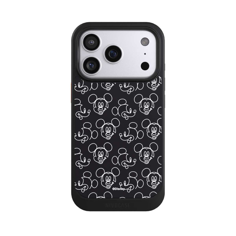 iPhone 17 Pro NIVOcore Disney Mickey Muster Schwarz